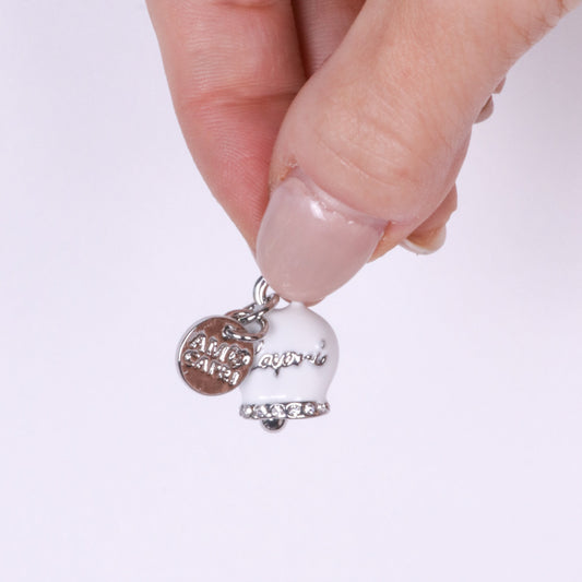 Metal pendant with ice bell written Capri