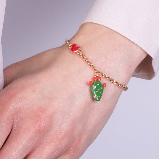 Bracciale in Metallo con cactus