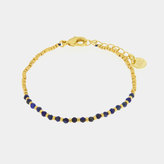 Bracciale in Metallo con pietre blu