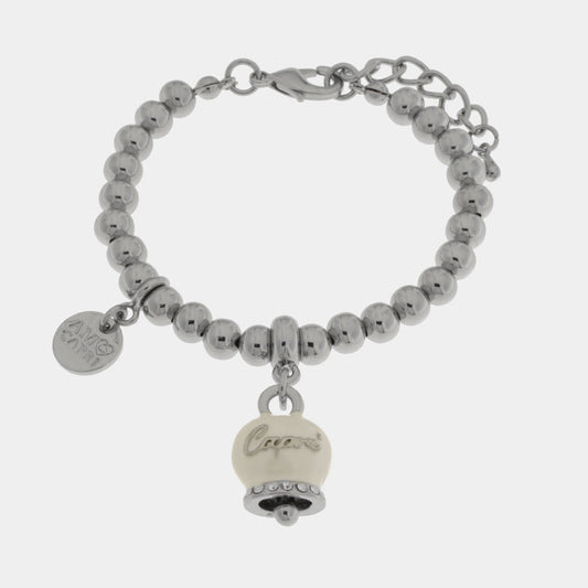 Bracciale in Metallo con campanella ghiaccio scritta capri